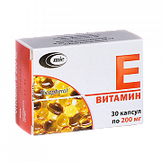 ВИТАМИН Е капсулы 200мг N30