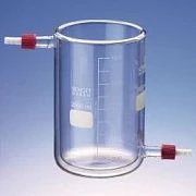 Стаканы стеклянные, с рубашкой из PTFE-Olive