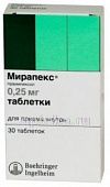 MIRAPEKS 0,00025 tabletkalari N30