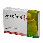 БИЛОБИЛ ФОРТЕ капсулы 80мг N60