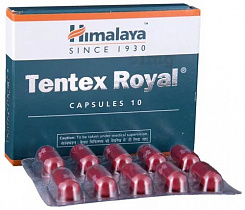 Капсулы Himalaya Herbals Tentex Royal:uz:Himalaya Herbals Tentex Royal kapsulalari