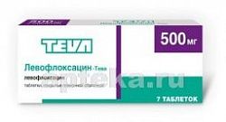 ЛЕВОФЛОКСАЦИН ТЕВА 0,5 таблетки N7
