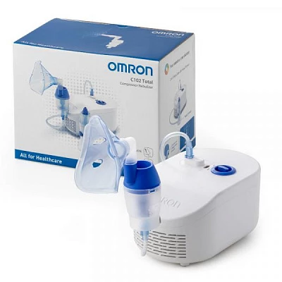 Ингалятор небулайзер  OMRON C102 Total с назальным душем:uz:Ingalyator nebulayzer Omron  OMRON C102 Total