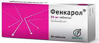FENKAROL tabletkalari 25mg N20
