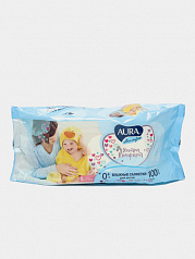 Влажные салфетки для детей AURA Ultra Comfort, 100 шт
