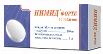 НИМИД ФОРТЕ таблетки 100мг/2мг N10