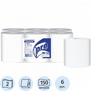 TORK dispenser uchun qog'oz sochiqlar, Protissue 2ply.150m 6 rulo C222