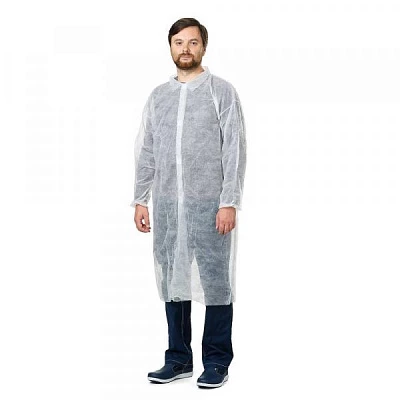 Халаты одноразовые (30-40 гр):uz:Bir martalik ko'ylaklar (30-40 g)