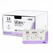 Викрил 1 4 метрик с иглой 40 мм 90 см №1:uz:Vicryl 1 4 metrli igna bilan 40 mm 90 sm No 1