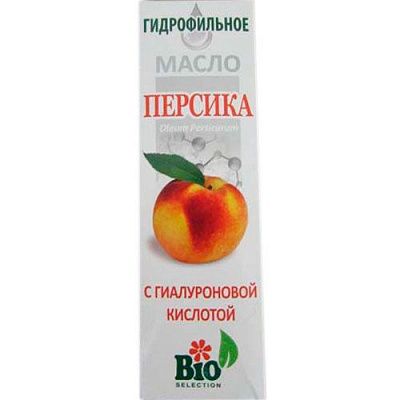 Гидрофильное масло персика с гиалуроновой кислотой флакон