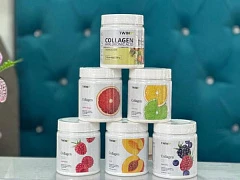 Kollagen s vitamini va gialuron kislotasi bilan kukun, teri va soch qo'shimchasi, ligament qo'shimchasi, kollagen peptid ta'mi bilan