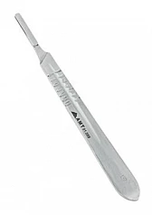 Ручка скальпеля большая 130 мм (№4):uz:Katta skalpel tutqichi 130 mm (№ 4)