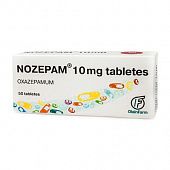 NOZEPAM tabletkalari 10mg N50