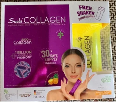 Suda Коллаген + Пробиотик (с шейкером) Suda Коллаген + Пробиотик (с шейкером):uz:Suda kollagen + probiyotik (silkituvchi bilan)