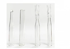 Стеклянные вставки с внутренней оправкой и полипропиленовыми ножками для виал с резьбой 9-425, 250 мкл:uz:9-425, 250 mkl ipli Vial uchun ichki mandrel va polipropilen oyoqli shisha qo'shimchalar