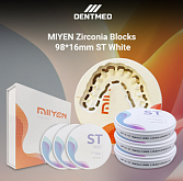 Стоматологический материал MIYEN Zirconia Blocks 98*16 mm ST White:uz:Dental material MIYEN Zirconia Blocks 98*16 mm ST White