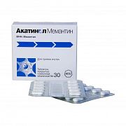 АКАТИНОЛ МЕМАНТИН 0,01 таблетки N30