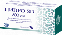 ЦИПРО SD таблетки 250мг N10