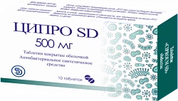 SIPRO SD tabletkalari 250mg N10