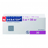 EKVATOR tabletkalari 20mg/5mg N30