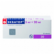 EKVATOR tabletkalari 20mg/5mg N30