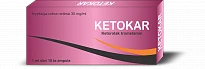 KETOKAR inyeksiya uchun eritma 1ml 30mg/ml N10