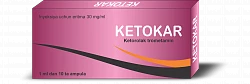 КЕТОКАР раствор для инъекций 1мл 30мг/мл N10
