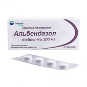 ALBENDAZOL tabletkalari 200mg N1