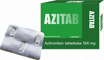 AZITAB tabletkalari 500mg N3