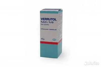 Веррутол (Verrutol) препарат от бородавок и папилом:uz:Verrutol siğil va papillomalar uchun preparat