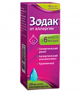 ЗОДАК капли 20мл 10мг/мл