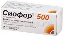 SIOFOR 500 tabletkalari 500mg N60