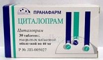 SITALOPRAM 0,04 tabletkalari N30