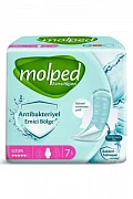 Гигиенические антибактериальные прокладки antibac extra long 7 шт/уп molped