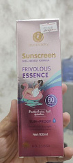 Солнцезащитный крем с абсолютной защитой Sunscreen Frivolous Essence SPF 60, 100 мл:uz:Quyoshdan absolyut himoyalovchi krem Sunscreen Frivolous Essence SPF 60, 100 ml