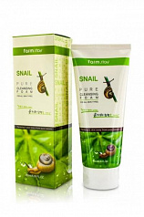 Пенка очищающая с экстрактом улитки snail pure cleansing foam 5523 FarmStay (Корея):uz:Salyangoz ekstraktili tozalovchi ko'pik 5523 FarmStay (Koreya)