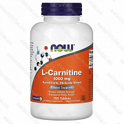 L-кapнитин Now Foods, 1000 мг, 100 тaблeтoк
