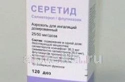 СЕРЕТИД 250 ЭВОХАЛЕР аэрозоль 250 мкг/25 мкг
