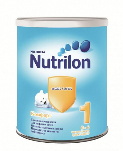 Сухая молочная смесь Nutrilon Комфорт:uz:Nutrilon Comfort 1 quruq sut aralashmasi