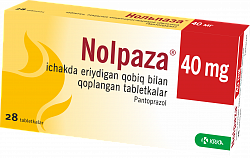 НОЛЬПАЗА таблетки 40мг N28