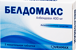 BELDOMAX tabletkalari 400mg N1 (Sotish taqiqlangan)