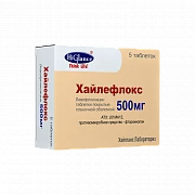 ХАЙЛЕФЛОКС 0,5 таблетки 0,5мг N5
