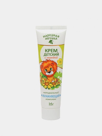 Детский крем Iris Cosmetic Народная аптека, с чередой и натуральным увлажняющим комплексом, 100 мл