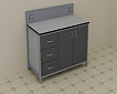 Стол лабораторный  1500*650*1050  мм, модель 2:uz:Laboratoriya stoli 1500*650*1050 mm, 2-model