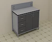 Стол лабораторный  1500*650*1050  мм, модель 2:uz:Laboratoriya stoli 1500*650*1050 mm, 2-model