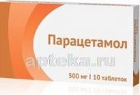 PARASETAMOL 0,5 tabletkalari N10