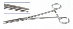 Kelly gemostatik qisqich, tekis 200 mm
