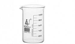 Стакан из боросиликатного стекла ASTM, высокая форма, 100 мл 