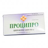 PROSIPRO tabletkalari 250mg N10