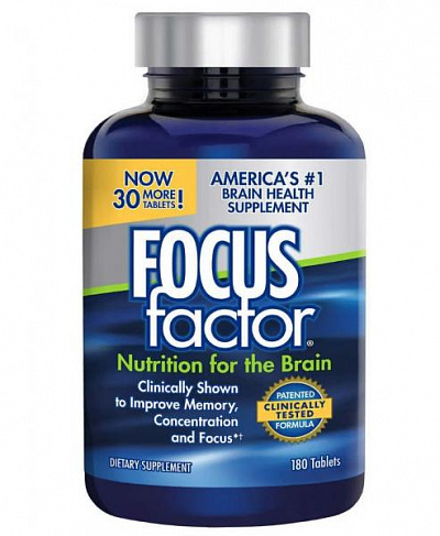 Питание для мозга Focus Factor (180 шт.)